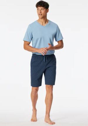 Hose kurz atlantikblau gemustert - Mix+Relax 50