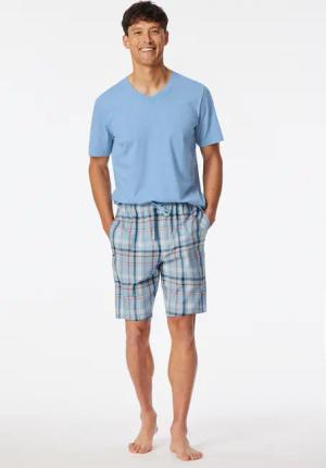 Bermuda kurz Webware pacific blue kariert - Mix+Relax 58