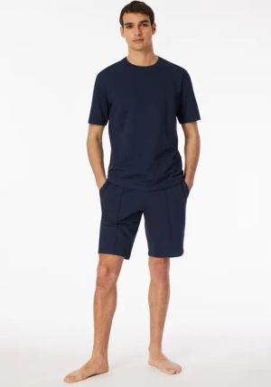 Shirt kurzarm Sweat-Qualität nachtblau - Mix+Relax 52