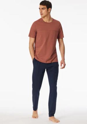 Shirt kurzarm Sweat-Qualität terracotta - Mix+Relax 54