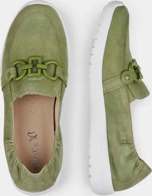 Slipper mit modischer Verzierung - grün - Gr. 41 von Goldner Fashion