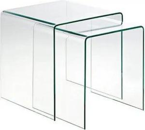 Concept GmbH Beistelltisch in Klarglas, Glas - 42x42x42cm (BxHxT)