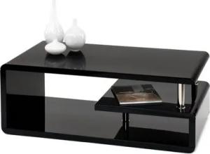 Concept GmbH Couchtisch in Schwarz, MDF - 110x42x60cm (BxHxT)