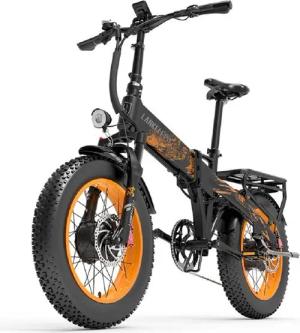DOTMALL E-Bike Mountainbike Faltbares E Bike 20 Zoll LANKELEISI 48V 20AH Mountain/City Fat tire