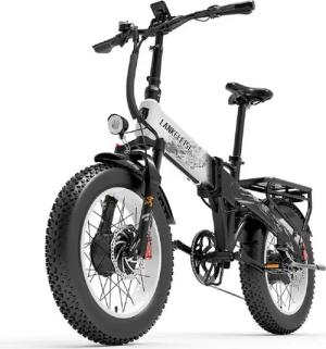 DOTMALL E-Bike Mountainbike Faltbares E Bike 20 Zoll LANKELEISI 48V 20AH Mountain/City Fat tire