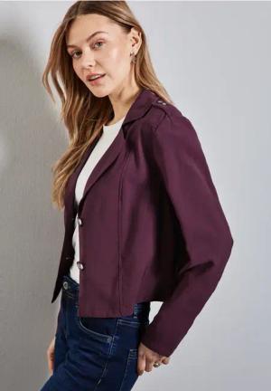 Street One Frauen Kurzer Trenchcoat in Rot, Gr: 44