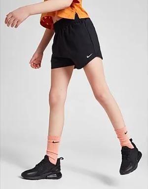 Nike Girls' Fitness Dri-FIT Shorts Kinder, Schwarz