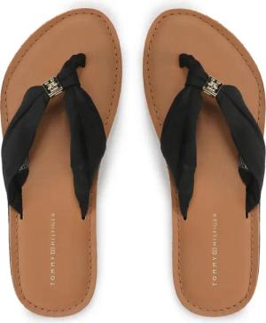 Tommy Hilfiger Zehentrenner Th Elevated Beach Sandal FW0FW06985 Schwarz