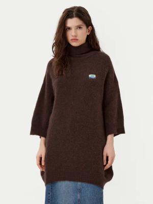 American Vintage Rollkragenpullover Vitow VITO18HH24 Braun Oversize