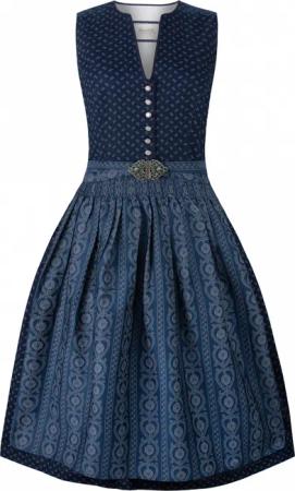 Dirndl Ellie (dunkelblau, Gr. 34) von Stockerpoint Heimatgwand für Damen, 100% Baumwolle