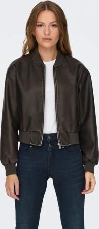 ONLY Lederimitatjacke "ONLJANE FAUX LEATHER WASHED BOMBER OTW"