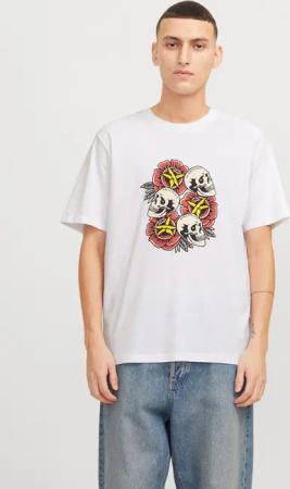 Jack & Jones T-Shirt "JORANATOMY SKULL TEE SS CREW NECK LN"