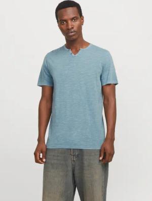 Jack & Jones T-Shirt "JJESPLIT NECK TEE SS NOOS", mit V-Ausschnitt