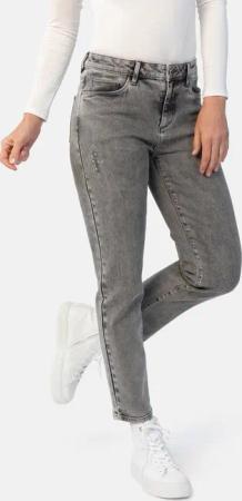 STOOKER WOMEN 5-Pocket-Jeans "Zermatt Fashion Straight Fit", Straight Fit Casual Acid Wash Denim Jeans für Damen