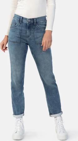 STOOKER WOMEN 5-Pocket-Jeans "Jogg Edition DAVOS", Boyfrienjeans Casual Clean Wash Denim Jeans für Damen