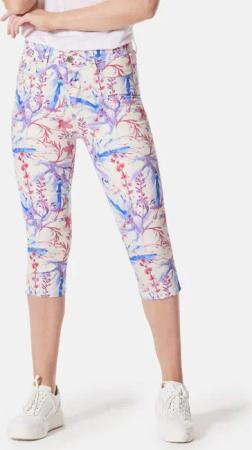 STOOKER WOMEN 7/8-Jeans "Print Capri Skinny Fit", Skinny Fit Casual Clean Wash Denim Jeans Magic Shape Effekt für Damen