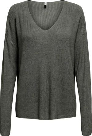 ONLY Strickpullover "ONLLECIA LIFE LS LOOSE V-NECK CC KNT"
