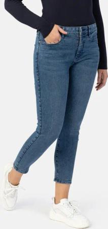 STOOKER WOMEN 5-Pocket-Jeans "Florenz Denim heavy used Slim Fit", Slim Fit Casual Clean Wash Denim Jeans für Damen