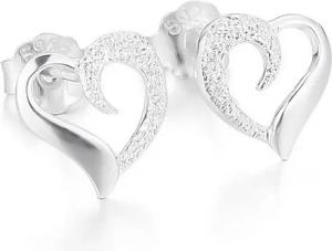 Schmuck-Elfe Paar Ohrstecker Herz Romantic, 925 Sterling Silber