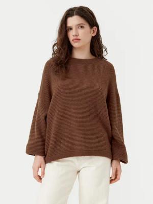 American Vintage Pullover Raxow RAX18BH24 Braun Loose Fit