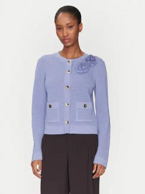 Luisa Spagnoli Strickjacke Mandel 100023 Violett Regular Fit