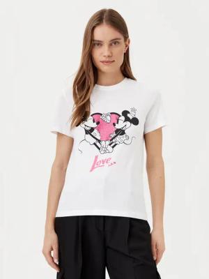 ONLY T-Shirt Mickey 15317991 Weiß Regular Fit