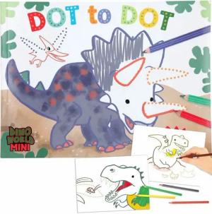 Depesche Malvorlage Dino World Punkt zu Punkt Malbuch MINI DINO