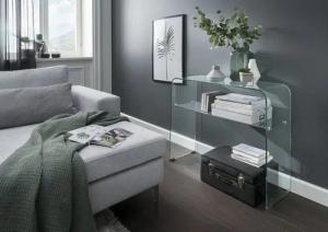 Concept GmbH Anrichte in Klarglas, Glas - 90x75x30cm (BxHxT)