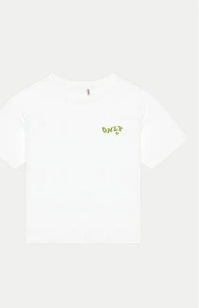 Kids ONLY T-Shirt Maiken 15313877 Weiß Regular Fit