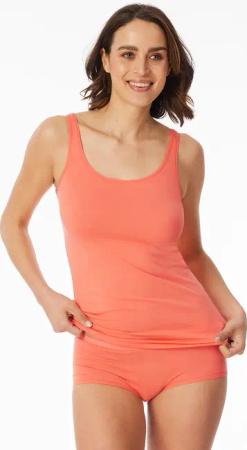 Top 2er-Pack Organic Cotton weiß/pfirsich - 95/5 Organic 38