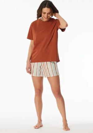 Shirt kurzarm terracotta - Mix+Relax 38