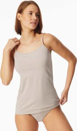 Spaghettitop 2er-Pack graphit/grau-jaspe - Cotton Lace 48