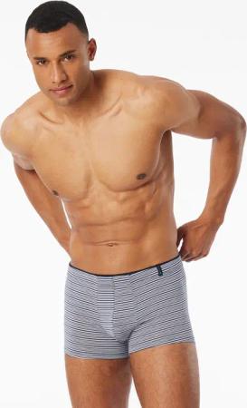 Shorts Modal Streifen graphit - Long Life Soft 7