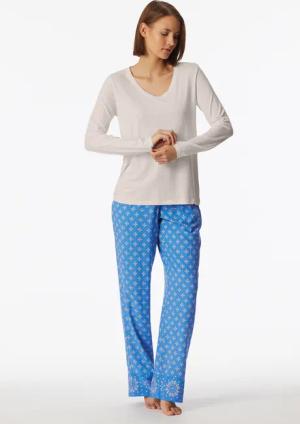Shirt langarm V-Ausschnitt off-white - Mix+Relax 40