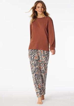 Shirt langarm rundhals terracotta - Mix+Relax 42