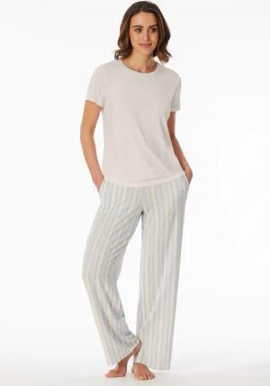 Shirt kurzarm rundhals off-white - Mix+Relax 38