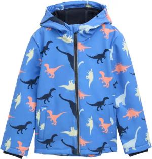 TOM TAILOR Jungen Softshell Jacke mit Allover-Print, blau, Gemustert, Gr. 92/98