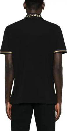 Versace Jeans Couture - Polo Chromo Collar Black - Größe L - schwarz