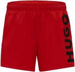 HUGO Badeshorts ABAS mit großem Markenschriftzug auf dem linken Bein