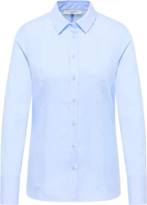 Hemdbluse in himmelblau unifarben