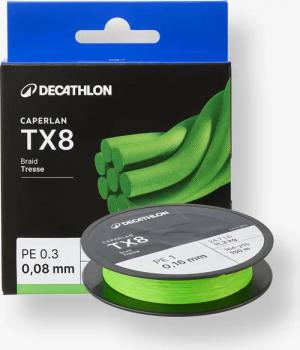 Multifilschnur TX8 gelbgrün Spinnfischen