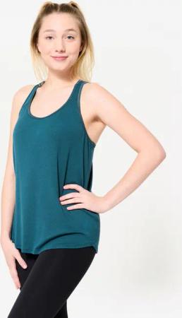 Dance-Top Modern Dance Damen fließend - blau