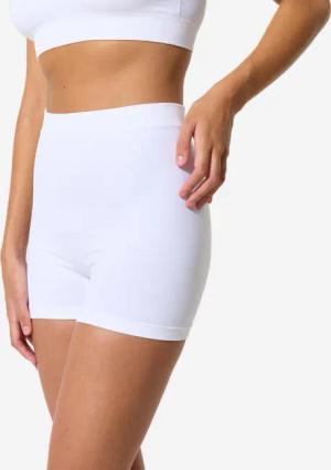 Tanzshorts Damen hoher Taillenbund - weiß