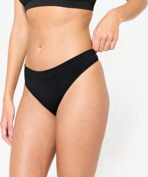 Funktionsunterhose Lauf-Tanga Damen nahtlos - schwarz