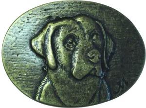 BELTINGER Gürtelschnalle Labrador 4,0 cm - Buckle Gürtelschließe 40mm - für Jagd-Outfit und Hun (1-St)