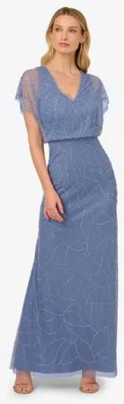 Adrianna Papell Abendkleid Beaded Blouson Long Dress Abend, Formell, MOB, Anlass, Hochzeit