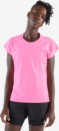 Laufshirt kurzarm Damen leicht - Light 900 rosa