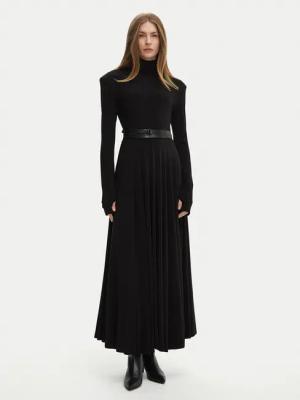 NORMA KAMALI Abendkleid KK3243PLF87001 Schwarz Slim Fit