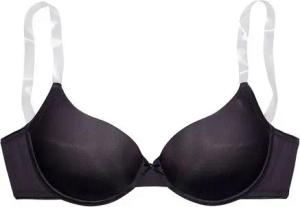 LASCANA Schalen-BH Ela mit transparenten Trägern, perfect basic mit Bügel, Basic Dessous