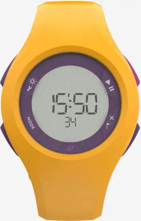 Laufuhr Stoppuhr - W200 M gelb/violett